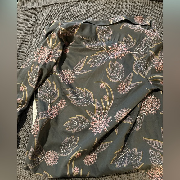 Ted Baker London Mens Dark Floral Button Down Shirt EUC Long Sleeve - Picture 6 of 9